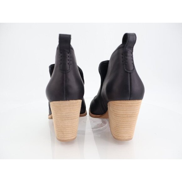 Jeffrey Campbell Rosalee Ankle Bootie Womens Size 11 Black Leather Slip On Boot - Picture 4 of 11